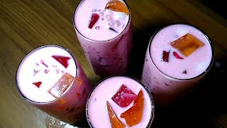 Jelly Sago Coconut Drink  summer dessert recipe [upl. by Kornher]