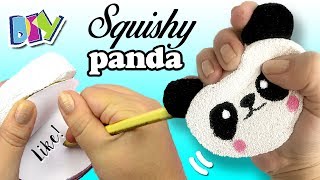 DIY ✔️ LIBRETA SQUISHY PANDA ✔️ Cuadernos o Libretas Caseras PARA REGALAR [upl. by Lirret738]