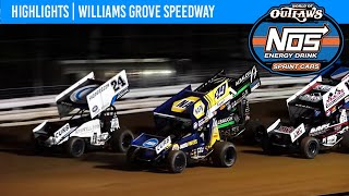 World of Outlaws NOS Energy Drink Sprint Cars  Williams Grove Speedway  May 12 2023  HIGHLIGHTS [upl. by Hardi]