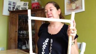 Cross Stitch Flosstube 15  DIY Lap Stand [upl. by Caryl]