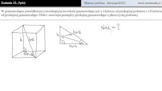 Zadanie 32  matura próbna  listopad 2013 [upl. by Urbani]