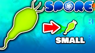 Can I Beat Spore as the SMALLEST Species [upl. by Omrellig]