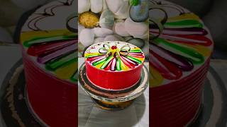 Multi Colour Cake Design  Multi Colour Cake shorts youtubeshorts video [upl. by Alliscirp]