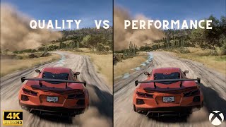 Forza Horizon 5  Quality 30FPS vs Performance 60FPS  Direct comparison  XSX [upl. by Ajnot]