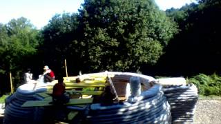 Construction eco dome superadobe  timelapse  partie 2  france [upl. by Odlanier]