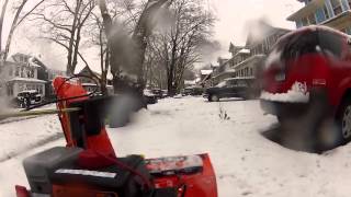 Ariens Compact 24 Snowblower vs Heavy Wet Snow MP4 [upl. by Dailey]