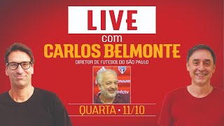 Live com Carlos Belmonte diretor de futebol do São Paulo [upl. by Drahser]