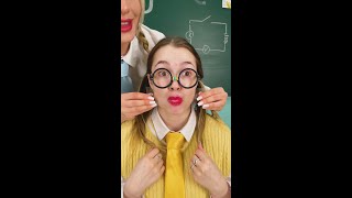 Quick and easy duct tape beauty hack Applying make up at school 🥰 💄 [upl. by Milks]