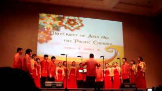 UAampP Chorale  Filipino Christmas Songs medley  Kulturas Pasko sa Atin [upl. by Elocaj]