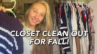 Get Ready for Fall Cleaning Out My Closet [upl. by Hteboj443]