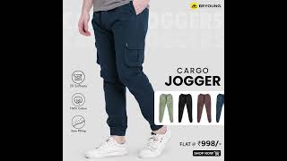 Effortlessly Cool Endlessly Comfortable Cargo Joggers  Men Joggers  Beyoung [upl. by Stone]