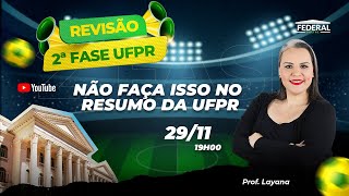 Não Faça Isso no Resumo da UFPR 16 [upl. by Ger715]