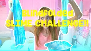 BLINDFOLDED SLIME CHALLENGE ⎢HeartHez [upl. by Eiramnwad55]