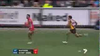 Jetta v Rioli  the real AFL Grand Final Sprint [upl. by Abby]