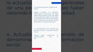 ¿En cuáles casos procede la actuación de actualización de datos [upl. by Sonny]