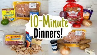 10 MINUTE RECIPES  5 Tasty amp QUICK Dinner Ideas  Best Home Cooked Meals Made EASY  Julia Pacheco [upl. by Daveda]