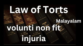 Volunti non fit injuria in Malayalam General defences in Tort  Law of Torts in Malayalam [upl. by Glialentn]