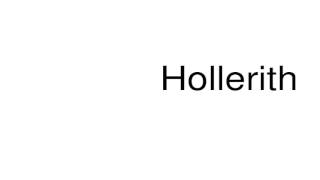 How to pronounce Hollerith [upl. by Haceber]