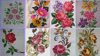 Gorgeous cross stitch patterns countable embroidery charsutikarhailatest dosuti design ideas2024 [upl. by Cayser]