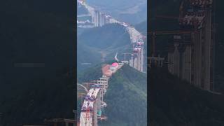 WORLDS LONGEST EXPRESS BRIDGE WAY UNDER CONSTRUCTION IN GUIZHOU bridge construction engineering [upl. by Atilrac953]