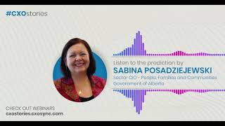 CIOonline West Canada  Sabina Posadziejewski  CXOsync [upl. by Geminius]