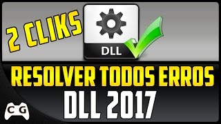 Como Resolver Todos Erros de DLL 0xc000007b MSVCP120dll MSVCR110dll  2 Cliques Muito Fácil [upl. by Werby]