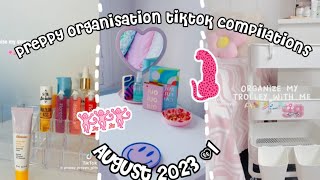 Preppy organisation tiktok compilations 1 🌺☀️🫧 skincare bedroom asmr preppy viral [upl. by Nabru]