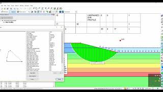 Embankment with undrained shear strength increases along the depth GEOSLOPE No01 [upl. by Althea]