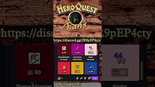 Audience Participation  HeroQuestFans on Twitch shorts httpsdiscordgg2R9pEP4cty [upl. by Nets]