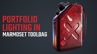 LIGHTING AND RENDERING for Portfolios in Marmoset Toolbag 3 with Substance painter [upl. by Niamjneb]