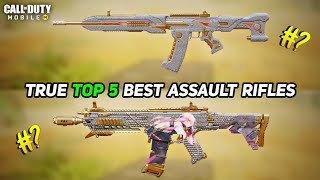 Top 5 best Assault Rifles in Cod Mobile Season 9 codm [upl. by Blight]