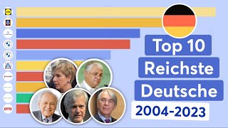 Top 10 Reichste Deutsche 20042023 [upl. by Eitten63]