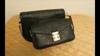 Louis Vuitton Pochette Metis EAST WEST Empreinte Leather  Unboxing and Initial Impression [upl. by Dorcia]