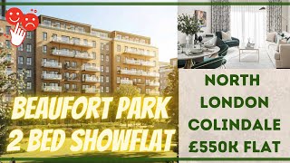 North London Colindale £550K two bed apartment tour in Beaufort Park is it nice [upl. by Enitram]