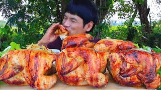 ไก่หมุนส้มตำแกล้มผักสดแซ่บคักขนาดครับพี่น้องMUKBANG EATING SHOWโก้อีสานพาแดก [upl. by Hasen12]