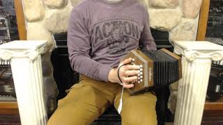 How to Play 20 Button Anglo Concertina  Lesson 1 Major and Minor Scales  The Wellerman Verse [upl. by Eesyak]