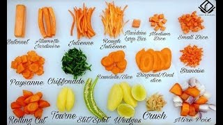 Different kinds of Vegetable Cuts [upl. by Lawlor]