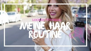 Perfekte große Wellen Locken Tutorial und Haar Routine [upl. by Attiuqahs156]