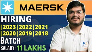 MAERSK TECHNOLOGY Off Campus Drive for 2023 2022 2021 2020 2019 and 2018 Batch  Hiring  IT Job [upl. by Neumann]