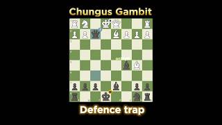 Chungus Gambit 💎  Best chess trap chess gambit checkmate  chesscom shorts [upl. by Eimrots]