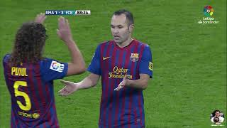 Andres Iniesta vs Real Madrid 201112 La Liga 16R [upl. by Trant433]