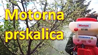 Kako se pali i kako radi motorna prskalica atomizer – WOMAX WMRS 220014 [upl. by Rehtaef]