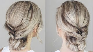 How To Simple Updo  Braided Updo [upl. by Kory]