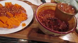 Barbecue Sweet Potato and Maple Baked Beans [upl. by Annairt250]