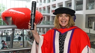 Honorary Doctorate Maggie Philbin OBE shares her tips for our graduating students [upl. by Mohun863]