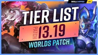 NEW TIER LIST for PATCH 1319  WORLDS PATCH [upl. by Concepcion]