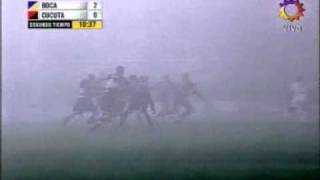 Gol de Palermo al Cucuta 2007 El partido de la niebla [upl. by Paquito651]