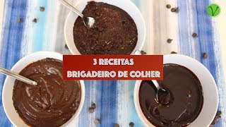 3 RECEITAS DE BRIGADEIRO VEGANO DE COLHER 628  Receitas da Mussinha [upl. by Andrei398]