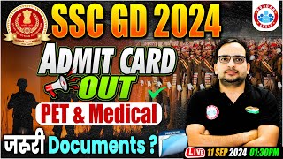 SSC GD Physical Admit Card 2024  SSC GD PETPST amp Medical Admit Card Documents By Ankit Bhati Sir [upl. by Teleya]