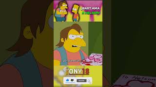 BART LE DA UNA TARJETA DE SAN VALENTIN A NELSON ❤️😱 [upl. by Nivac71]